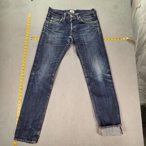 Edwin Jeans Mens Selvedge Blue Med Wash Regular Whiskers Honeycomb Fits 32x32
